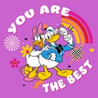 Bedankt kaart Donald Duck en Katrien Duck you are the best